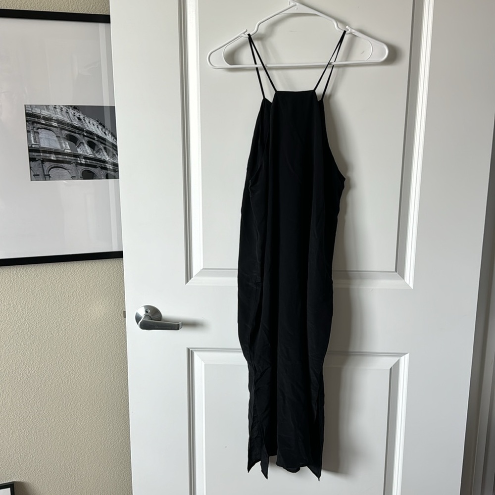 NWT Anine Bing Silk Black Dress - Picture 5 of 5